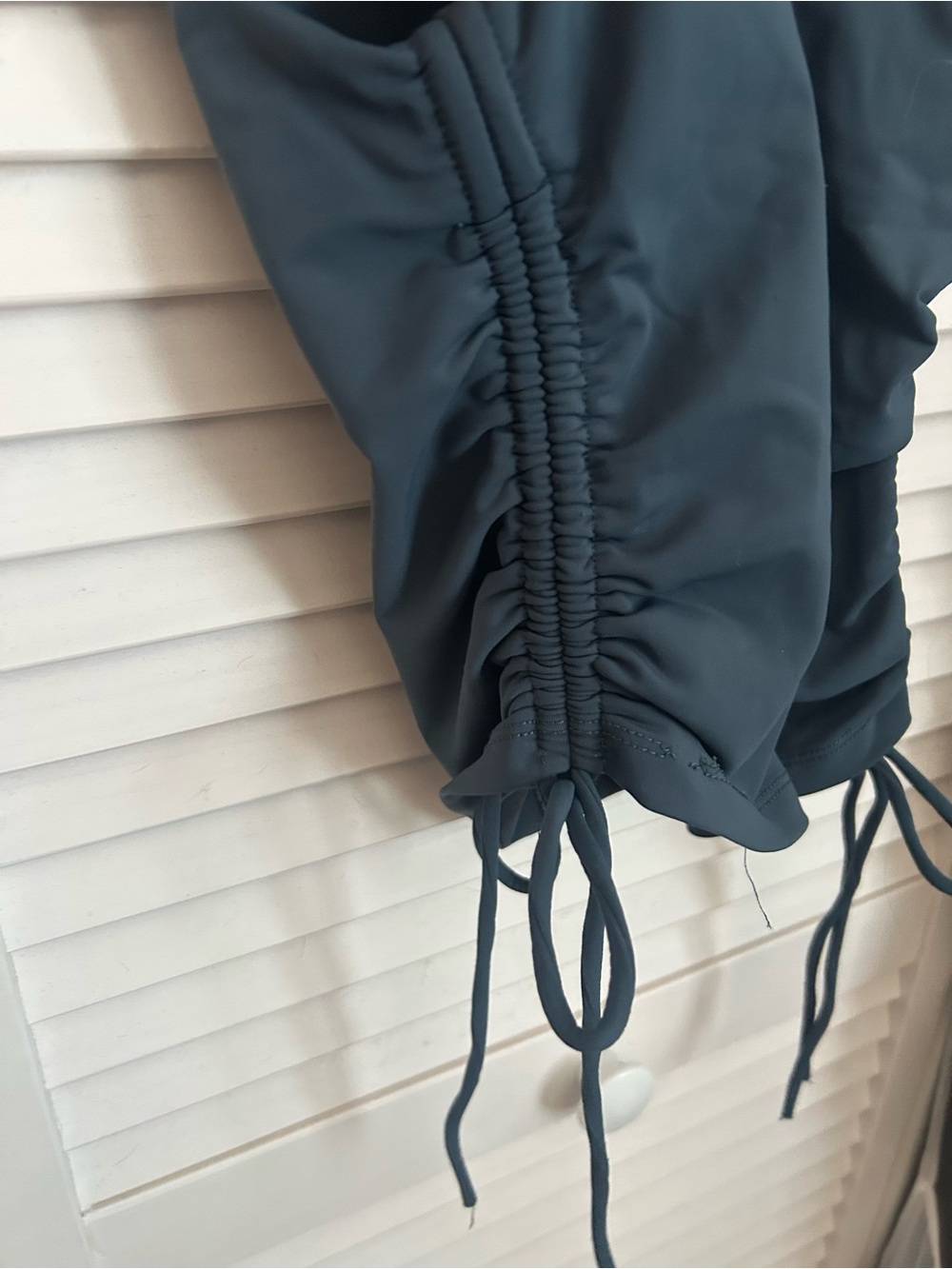 Zara Dark Teal Mock Neck Sleeveless Tank - Picture 2 of 3